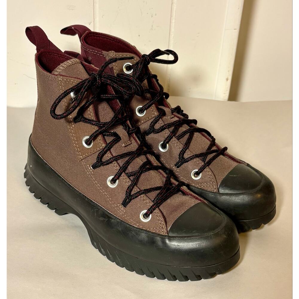 Converse Chuck Taylor All Star Lugged 2.0 Boots Brown Burgundy Women's 7 Men's 5